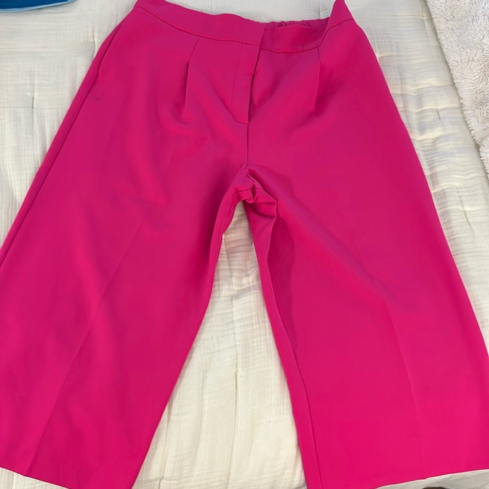 ASOS lightweight hot pink culottes
